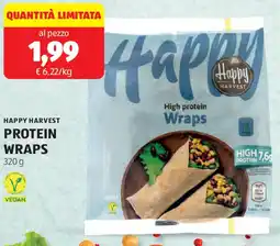 ALDI Happy harvest protein wraps offerta