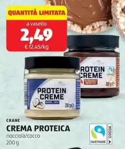 ALDI Crane crema proteica offerta
