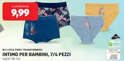 ALDI My little pony/ transformers intimo per bambini, 7/4 pezzi offerta