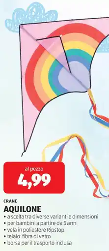 ALDI Crane aquilone offerta