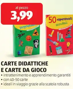 ALDI Carte didattiche e carte da gioco offerta