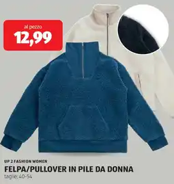 ALDI Up 2 fashion women felpa/pullover in pile da donna offerta
