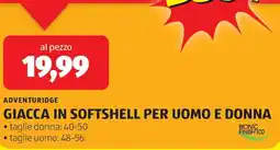 ALDI Adventuridge giacca in softshell per uomo e donna offerta