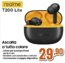 Extracoop realme T200 Lite offerta