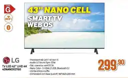 Extracoop LG TV LED 43" UHD 4K 43NANO82T6B offerta