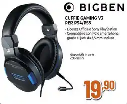 Extracoop Bigben cuffie gaming V3 PER PS4/PS5 offerta