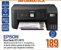 Extracoop EPSON Eco Tank ET-2870 offerta