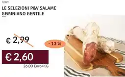 Prezzemolo e Vitale Le selezioni p&v salame geminiano gentile offerta