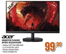 Extracoop Acer monitor gaming nitro KG241YP3BIP offerta