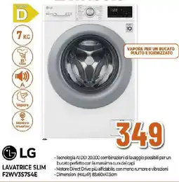 Extracoop LG LAVATRICE SLIM F2WV3S7S4E offerta
