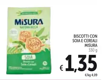 Spazio Conad Misura Biscotti Con Soia e Cereali 330g offerta