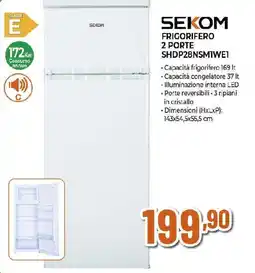 Extracoop SEKOM FRIGORIFERO 2 PORTE 2 PORTE SHDP28NSMIWE1 offerta