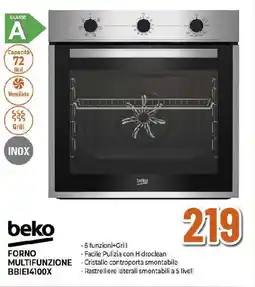 Extracoop beko FORNO MULTIFUNZIONE BBIE14100X offerta