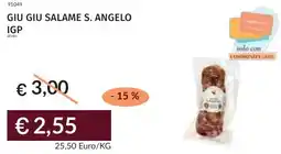 Prezzemolo e Vitale Giu giu salame s. angelo igp offerta
