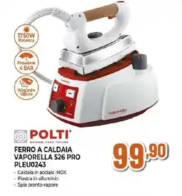 Extracoop POLTI FERRO A CALDAIA VAPORELLA 526 PRO PLEU0243 offerta