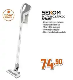 Extracoop SEKOM SCOPA RIC. S/SACCO SCS663C offerta