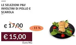 Prezzemolo e Vitale Le selezioni p&v involtini di pollo e scarola offerta