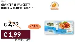 Prezzemolo e Vitale Granterre pancetta dolce a cubetti offerta