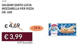 Prezzemolo e Vitale Galbani santa lucia mozzarella per pizza offerta