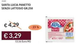 Prezzemolo e Vitale Santa lucia panetto senza lattosio offerta