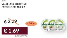 Prezzemolo e Vitale Vallelata ricottine fresche offerta