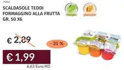 Prezzemolo e Vitale Scaldasole teddi formaggino alla frutta offerta