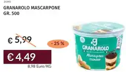 Prezzemolo e Vitale Granarolo mascarpone offerta