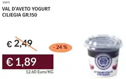 Prezzemolo e Vitale Val d'aveto yogurt ciliegia offerta