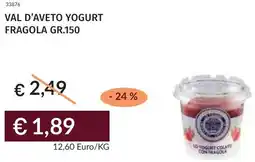 Prezzemolo e Vitale Val d'aveto yogurt fragola offerta