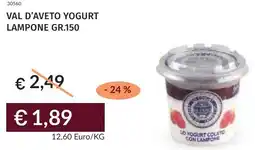 Prezzemolo e Vitale Val d'aveto yogurt lampone offerta