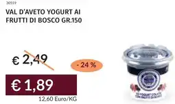 Prezzemolo e Vitale Val d'aveto yogurt ai frutti di bosco offerta