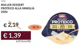 Prezzemolo e Vitale Muller dessert proteico alla vaniglia offerta