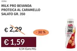 Prezzemolo e Vitale Milk pro bevanda proteica al caramello salato offerta