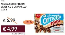 Prezzemolo e Vitale Algida cornetti mini classico e caramello offerta