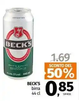 Pam BECK'S birra offerta