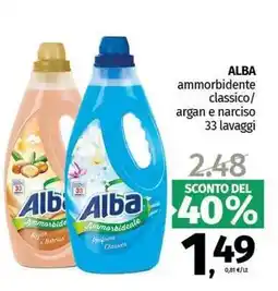 Pam ALBA ammorbidente classico/ argan e narciso offerta