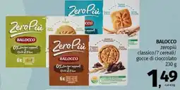 Pam BALOCCO zeropiù classico/7 cereali/ gocce di cioccolato offerta