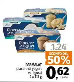 Pam PARMALAT piacere di yogurt vari gusti offerta