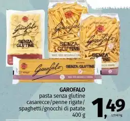 Pam GAROFALO pasta senza glutine casarecce/penne rigate/ spaghetti/gnocchi di patate offerta