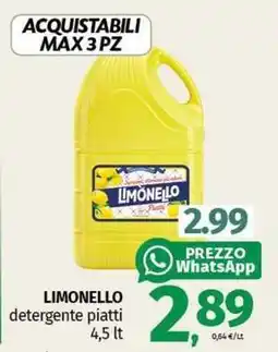 Pam LIMONELLO detergente piatti offerta