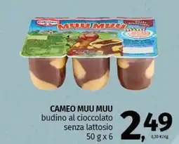 Pam CAMEO MUU MUU budino al cioccolato senza lattosio offerta