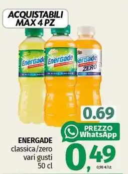 Pam ENERGADE classica/zero vari gusti offerta
