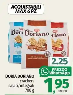 Pam DORIA DORIANO crackers salati/integrali offerta