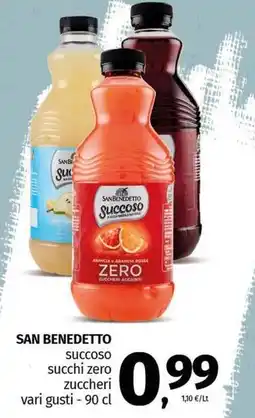 Pam SAN BENEDETTO succoso succhi zero zuccheri vari gusti offerta