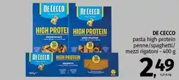 Pam DE CECCO pasta high protein penne/spaghetti/ mezzi rigatoni offerta