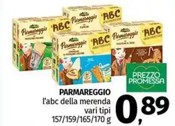 Pam PARMAREGGIO l'abc della merenda vari tipi offerta