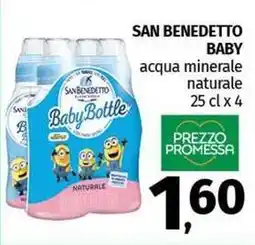 Pam SAN BENEDETTO BABY acqua minerale naturale offerta