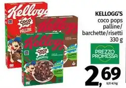 Pam KELLOGG'S coco pops palline/ barchette/risetti offerta