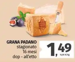Pam GRANA PADANO stagionato 16 mesi dop - all'etto offerta