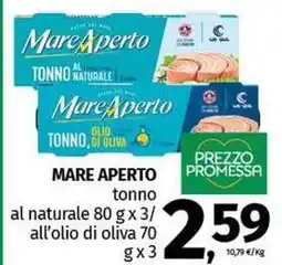 Pam MARE APERTO tonno al naturale offerta